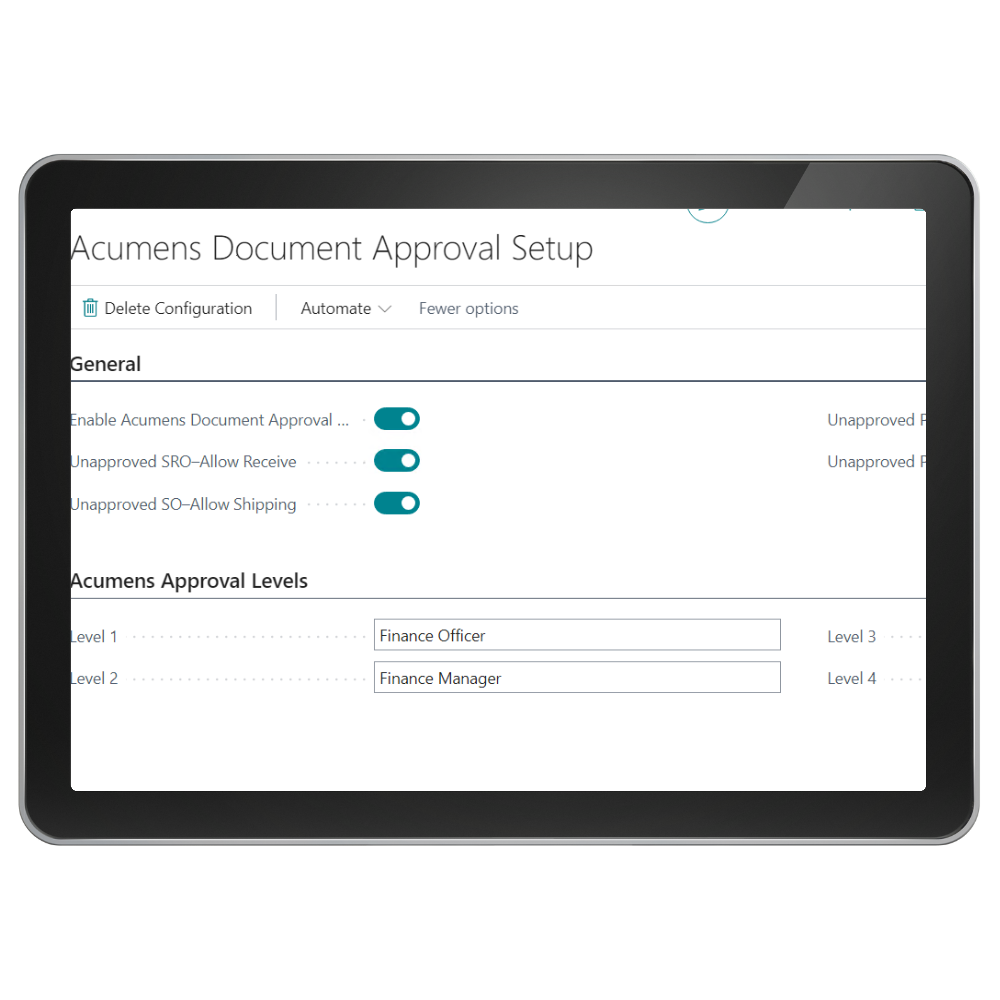Acumens Document Approvals Management