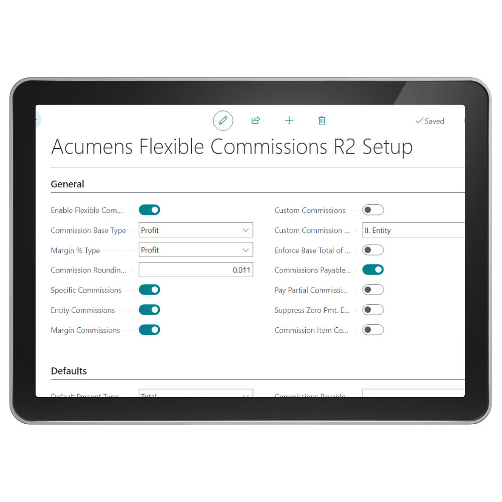 Acumens Flexible Commissions R2