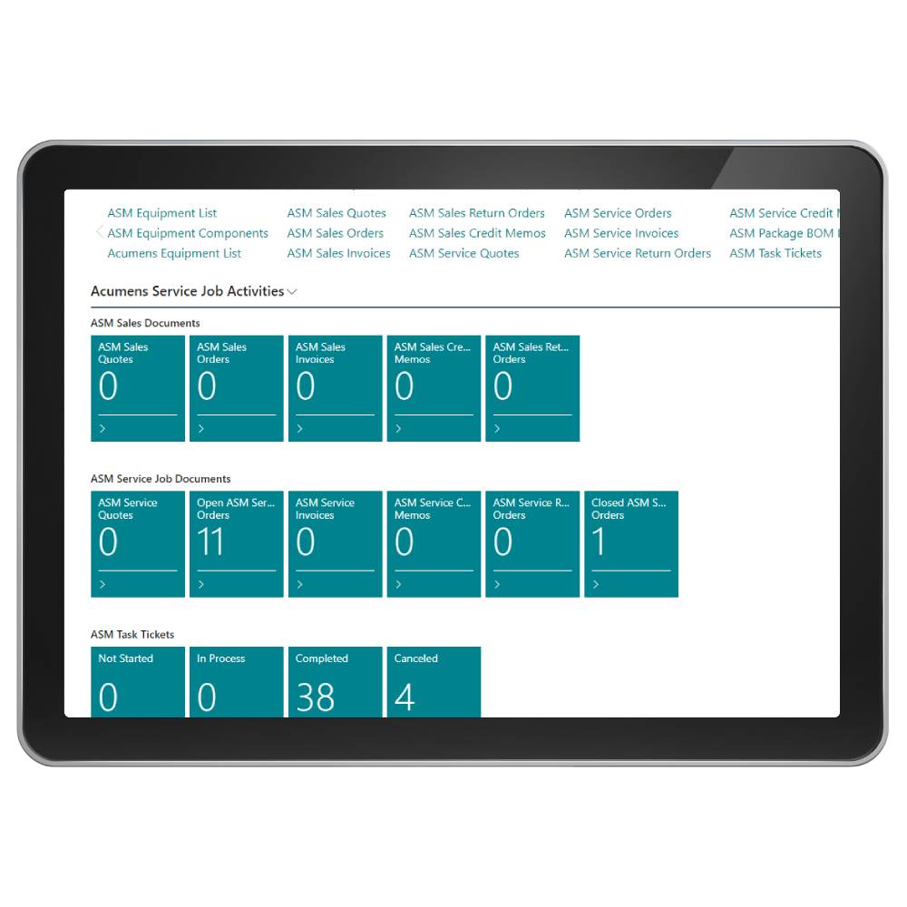 Acumens Service Job Management